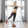 Disk rrotullues fitnesi InnovaGoods Cardio Disc, me litarë elastikë, për ushtrime në shpi, i zi