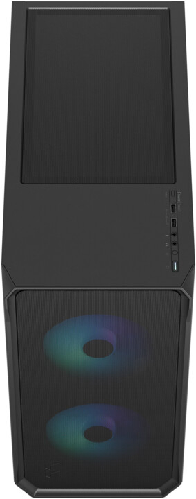 Kasë kompjuteri Fractal Design Focus 2 RGB Black TG Clear Tint