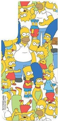 Pjesë e pasme Samsung për Frame Cover Galaxy S22 Plus SIMPSONS, dekorative, ngjyra të përziera