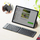 Tastierë Techly Foldable Wireless, Bluetooth 3.0, layout US QWERTY, e zezë