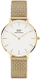 Рачен часовник Daniel Wellington Petite 32 Evergold YG White DW00100348