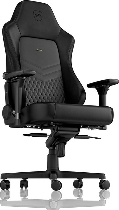 Karrige gaming Noblechairs HERO me lëkurë të vërtetë, ergonomike, e zezë