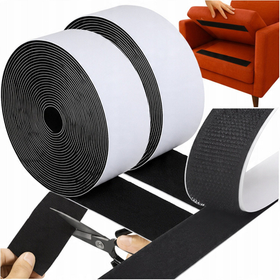 Shirit Velcro vetëngjitës Ruhhy 25806, 5 m, 5 cm, i zi