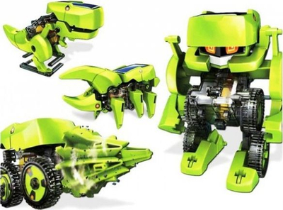 Lodër edukative diellore 4 në 1 Solar Dinosaur, montim robot dhe insekt, shumëngjyrëshe