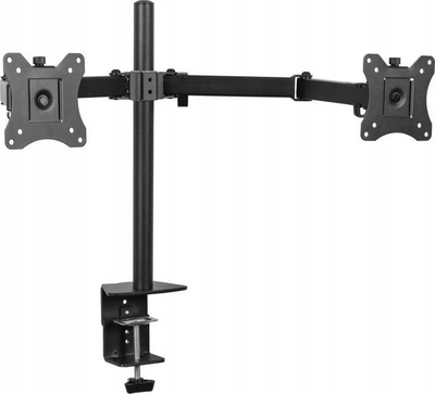 Kllapë tavoline King Mount KG-1019 për 2 monitorë 12"-27", VESA 75x75 / 100x100, 8 kg, e zezë