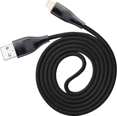 Kabllo karikimi T-phox X-lite Lightning, 1m, 3A, e zezë
