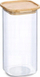 Kavanoz qelqi Zeller, 1600 ml, kapak bambuje, transparent