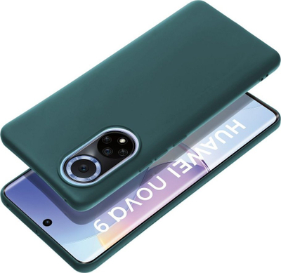 Kapak telefoni Matt Case Honor 50, TPU i butë, mat, jeshile e errët