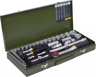 Set çelësash PROXXON 1/4" 1/2" (PR23040), 55 copë