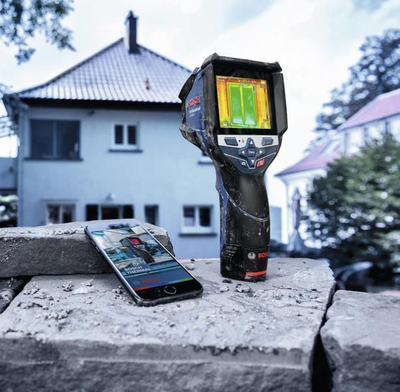 Kamerë termike Bosch GTC 600 C, ekran 3.5", WiFi, blu