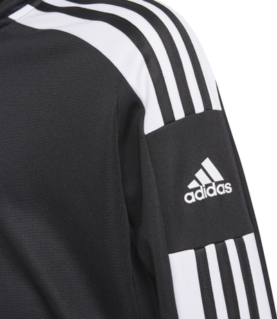 Bluzë sport për kalamaj Adidas Squadra 21 Jr GK9561, Aeroready, me zinxhir të shkurtër, e zezë