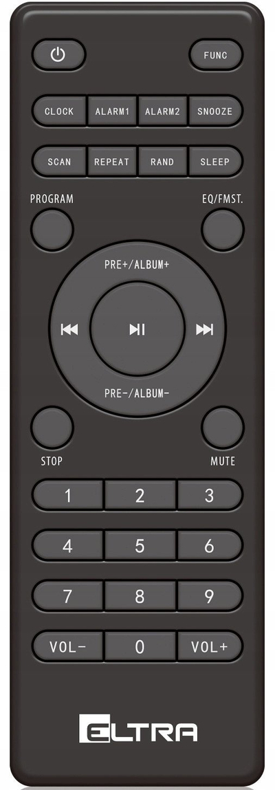 Аудио систем кула Eltra Jowisz BT CD USB, Bluetooth, USB, црн