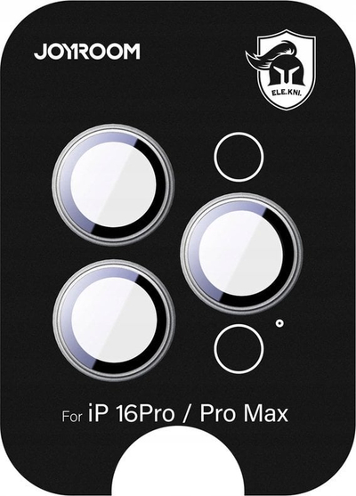 Mаска за камера Joyroom JR-MFY0262, за iPhone 16 Pro Pro Max, стакло Corning, Natural Titanium