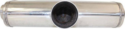 Marmitë sportive TurboWorks D Middle Rear, 63.5mm, çelik inoks 304SS, argjend
