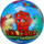 Top lodre Dino Friends Rubber Ball, 23 cm, me dinosaurus, shumëngjyrësh