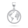 Qafore Globi prej Argjendi me Zirkon BRILIO SILVER PT135W