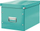 Kuti ruajtje Leitz WOW Click & Store Cube Large, karton i mirë, Ice Blue