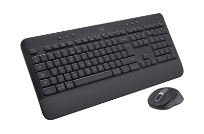 Set tastierë dhe maus Logitech MK650, wireless, i zi