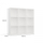 Raft librash Lumarko Shelf Malax 3X3 H, 9 ndarje, i bardhë