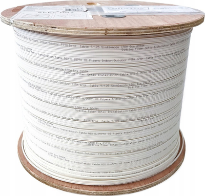 Kabllo fibër optike FTTH Digitus DK-D3902-SC-W, 2 fibra SM 9/125 OS2, 1 km, e bardhë