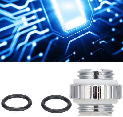 Adapter ujëftohjeje Barrow, G1/4 mashkull në G1/4 femër, 45°, argjendtë