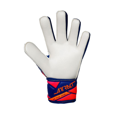 Ракавици за голман за деца Reusch Attrakt Solid, цврст фат, затворање со лента, сина
