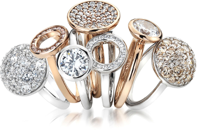 Unazë për femra Hot Diamonds Emozioni Laghetto BouquetER011, e argjendtë