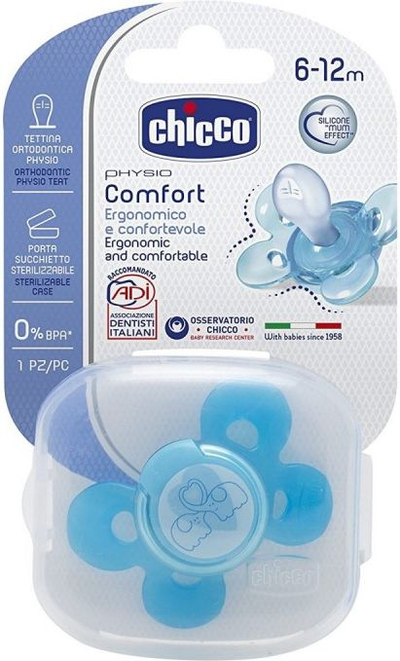 Biberon Chicco Physio Comfort 06-12M +, i kaltër