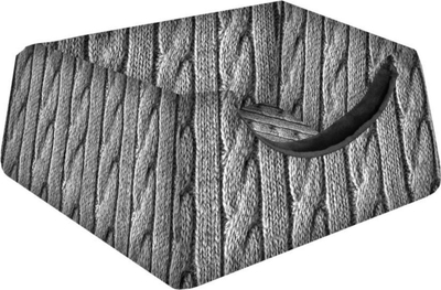 Shpi/krevat 2n1 për qen e mace Bertoni Braid M, 43x43x43 cm, gri
