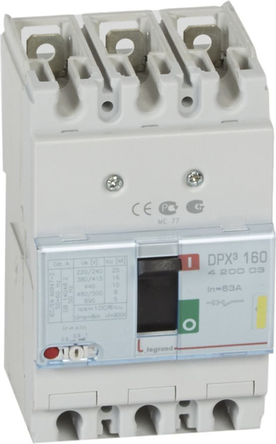 Ndërprerës automatik Legrand DPX3 160, 63A, 3P 16kA, i bardhë