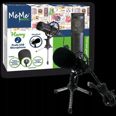 Mikrofon USB TECH Harry Professional 60258, për kompjuter, i zi