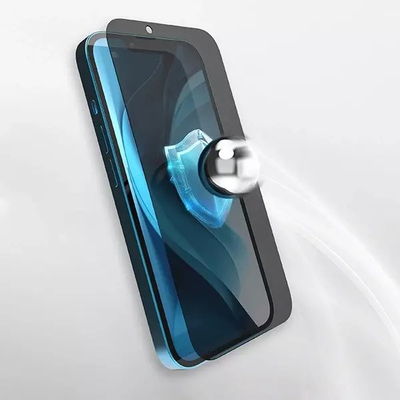 Xham mbrojtës GrizzGlass Matte SecretGlass për Motorola Moto G 2026, me efekt privatësie, kundra gërvishtjeve, i zi