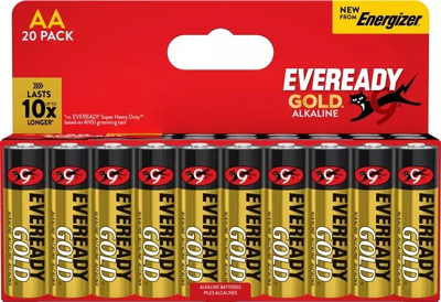 Bateri alkaline Eveready Gold AA, LR6 1.5V, 20 copë