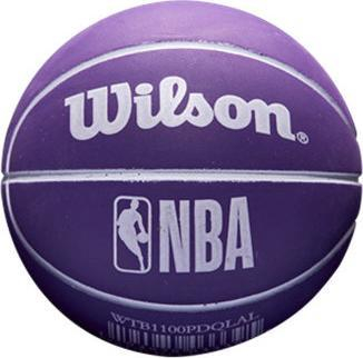 Top basketbolli Wilson NBA Dribbler Los Angeles Lakers Mini, gomë, për kalamoj, vjollcë