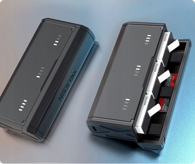 USB Type C полнач за GoPro Hero 13 Black, 3x акумулатори, 2x батерии, црн