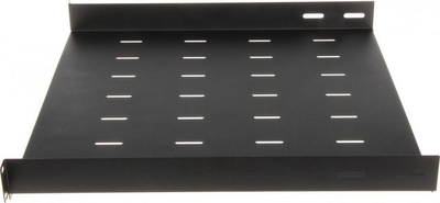 Raft i rregullueshëm Delta 19" 1U (P19R / 450 / B), i zi