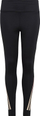 Leggins trajnimi adidas Aeroready 3S Optime TG Jr, bel i lartë, gjatësi 7/8, të zeza
