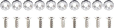 Set vida universale MTuning_F JDM, M6 6mm, 10 copë, ngjyrë argjendi