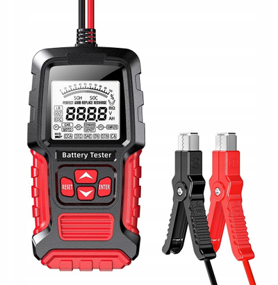 Testues baterie AWTools FOXSUR EM05105, 6V 12V, ekran LCD, i kuq e zi