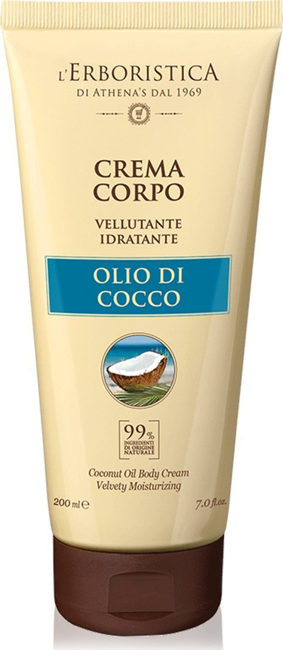 Krem trupi L’Erboristica me vaj kokosi, hidratues, 200 ml