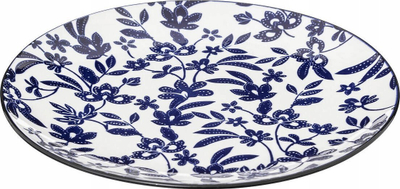 Pjatë darke TKS Maria D27, porcelan, 27cm, blu me lule