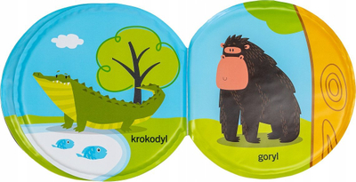 Libër për banjo SMILY PLAY Animals of the World, plastik, 15x20 cm, shumëngjyrësh