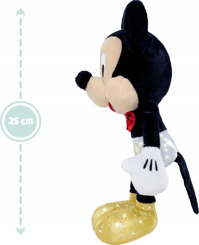 Lodër plushi Simba Disney Mickey D100, 25 cm, koleksion platin, shumëngjyrëshe