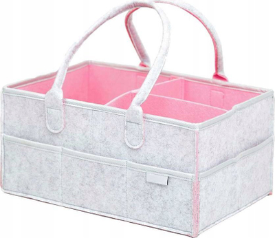 Organizator pelena SIPO Felt Diapers XL, me ndarje të brendshme, gri me mint