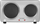 Shporet elektrik portativ Concept VE3035, 2 plata, inox, argjend
