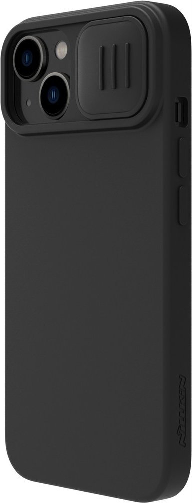 Mbulesë telefoni Nillkin CamShield Silky Magnetic, për iPhone, MagSafe, e zezë