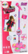 Lodër mikrofon Leantoys Sing Microphone, me qëndrim që rregullohet, me drita, rozë
