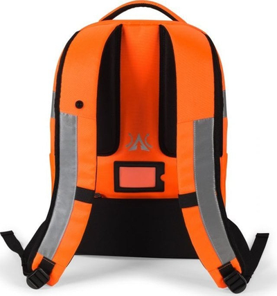 Çantë shpine DICOTA Hi-Vis Backpack, 25L, me shirita reflektues, portokalli