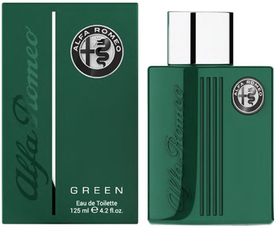 Parfum për meshkuj Alfa Romeo Green Eau de Toilette, 125ml, jeshil