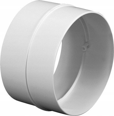 Lidhës tubi ventilimi KO125-21, 125mm, plastik, i bardhë